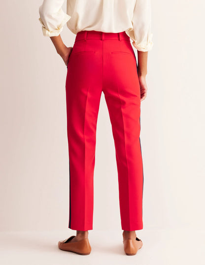 Kew Side Stripe Pants-Red /Navy Side Stripe