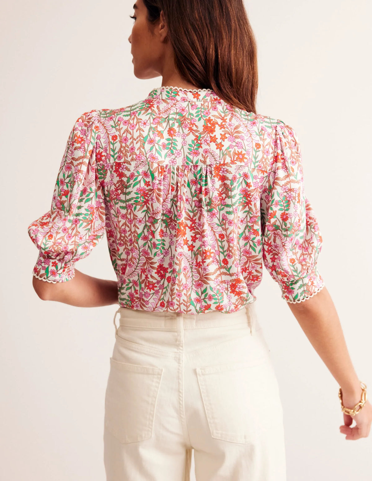 Ara Short Sleeve Top-Multi, Foliage Bud