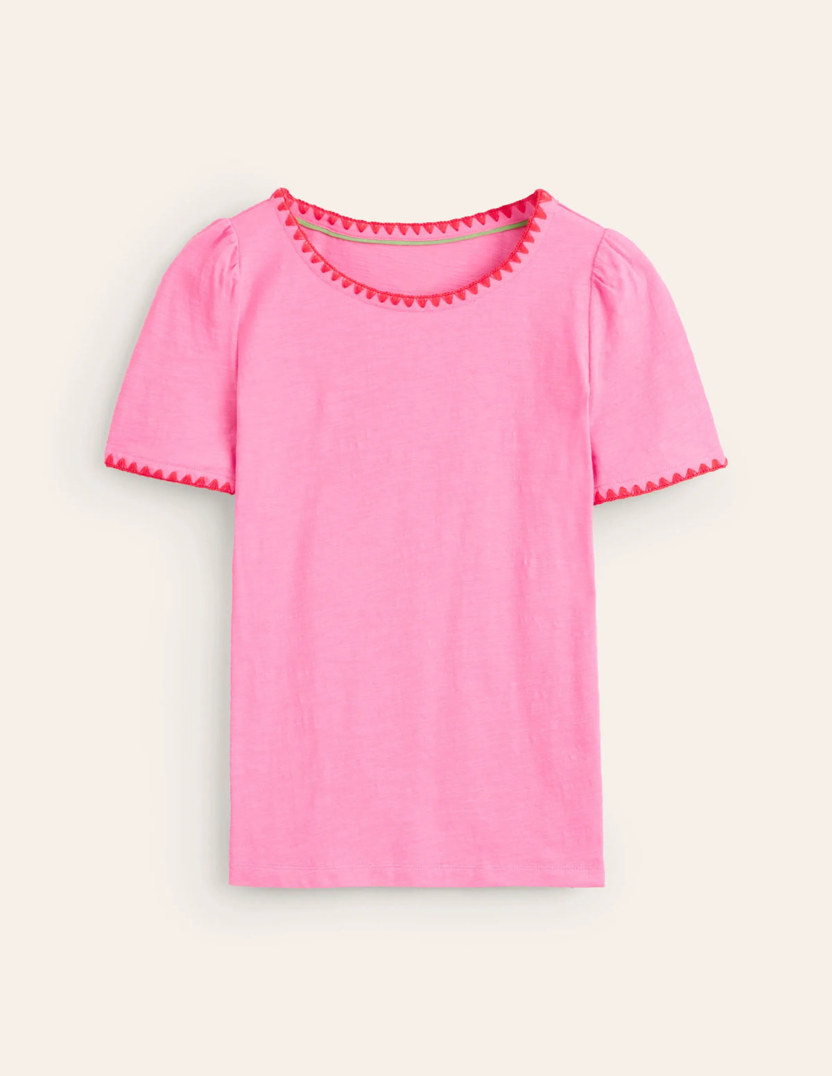 Ali Crochet T-shirt-Sangria Sunset