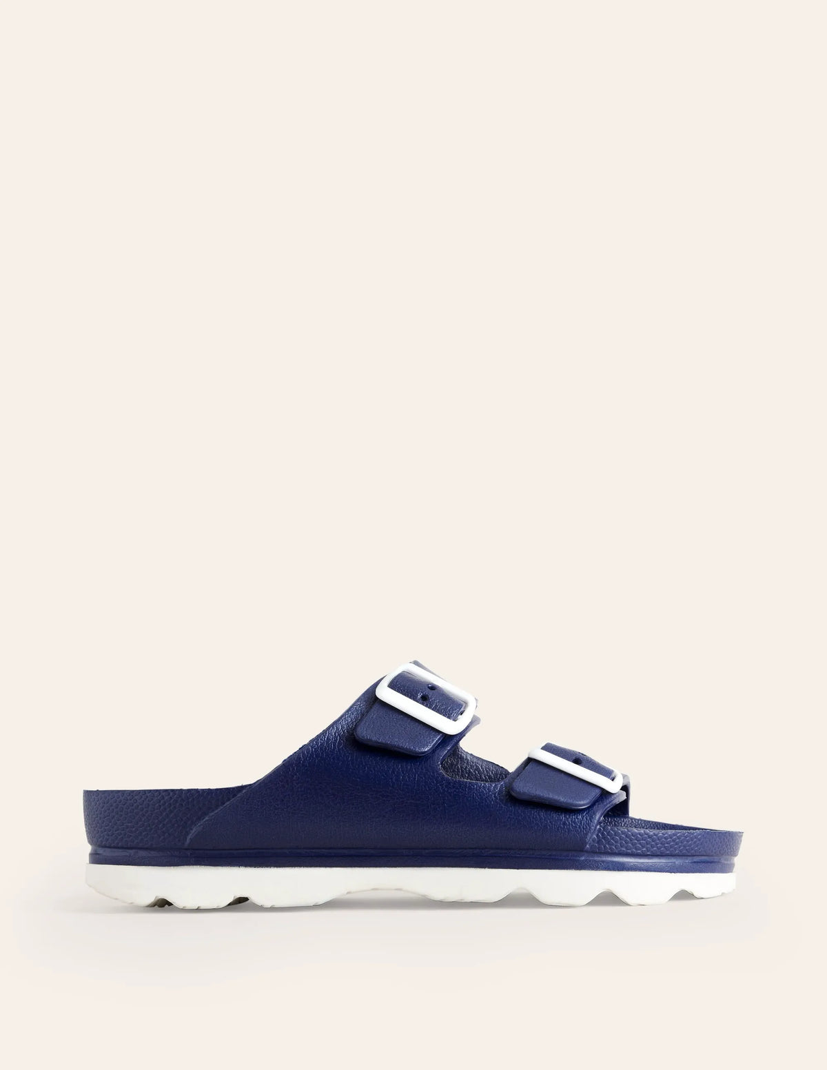 Lyla Double Buckle Sliders-Bright Blue