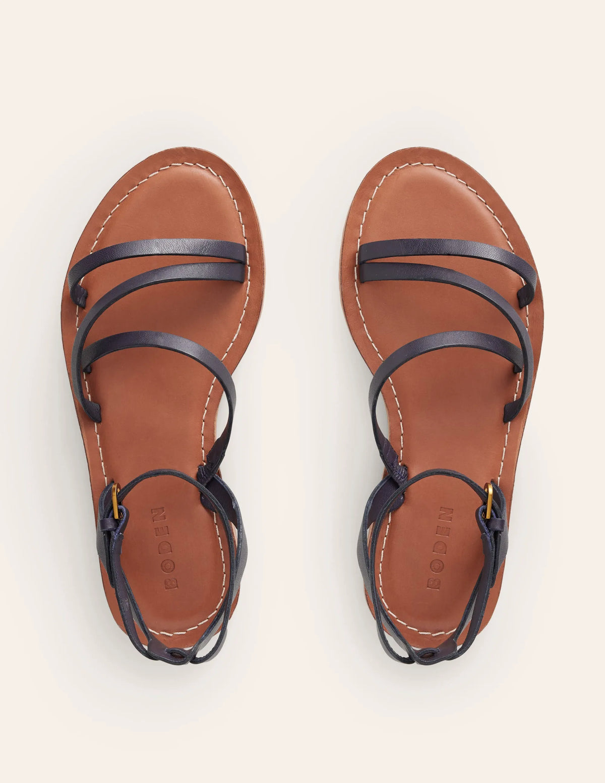 Everyday Flat Sandals-Navy