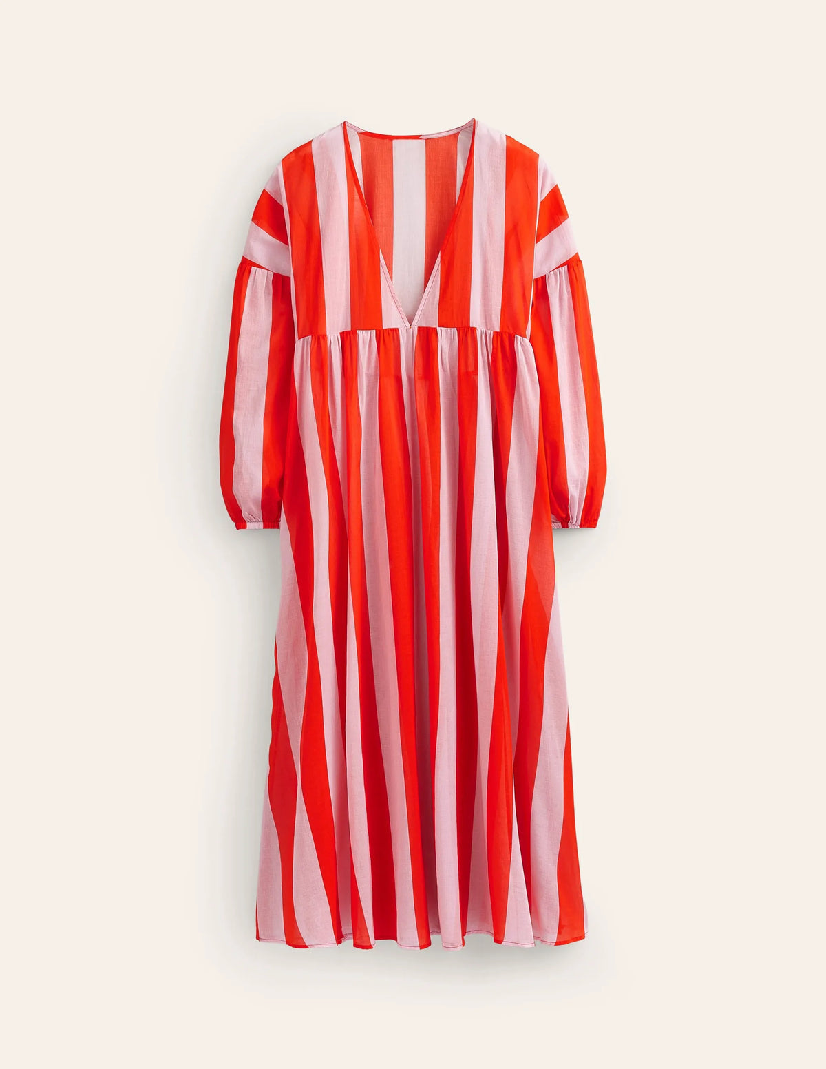 Sarah Maxi Kaftan Dress-Fiesta and Orchid