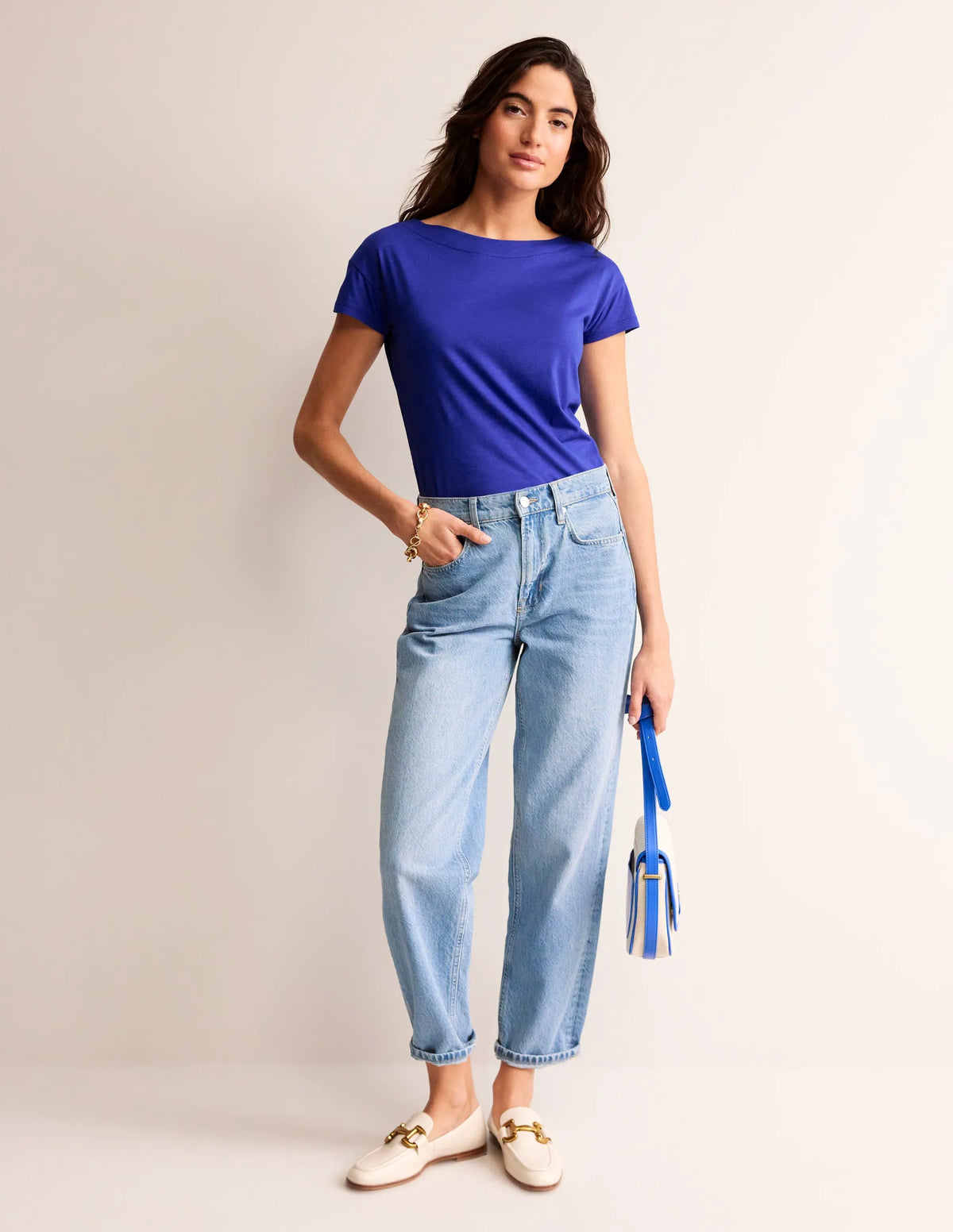 Supersoft Boat Neck T-Shirt-Surf the Web