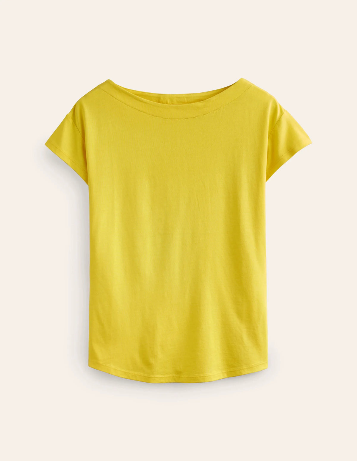 Supersoft Boat Neck T-Shirt-Green Sheen