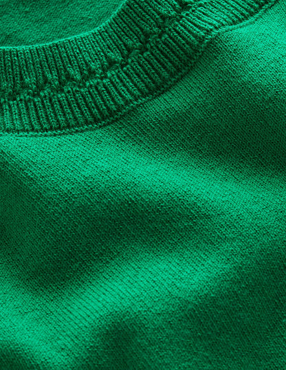 Catriona Cotton Crew T-shirt-Fresh Mint Green