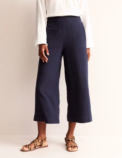 Double Cloth Pants-Navy
