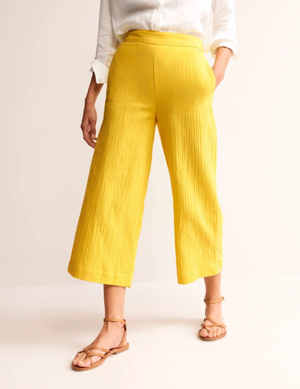 Double Cloth Pants-Passion Fruit