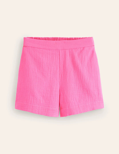 Double Cloth Shorts-Sangria Sunset