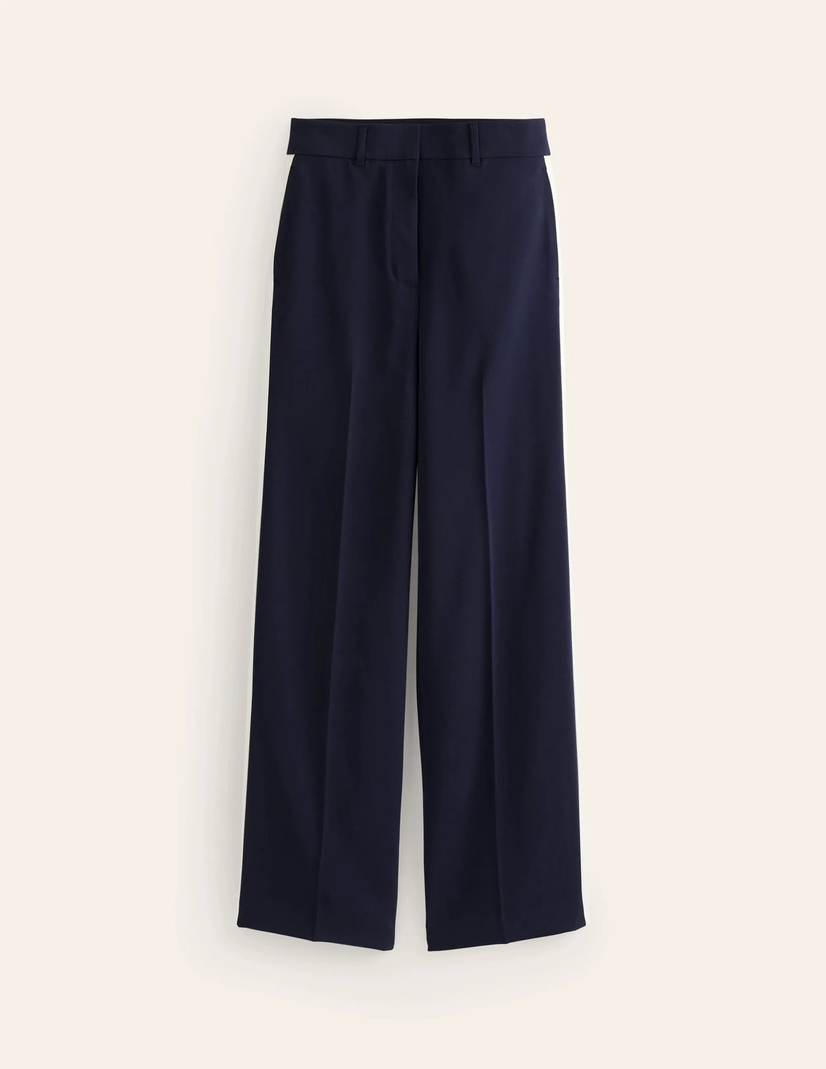 Westbourne Jersey Pants-Navy Side Stripe