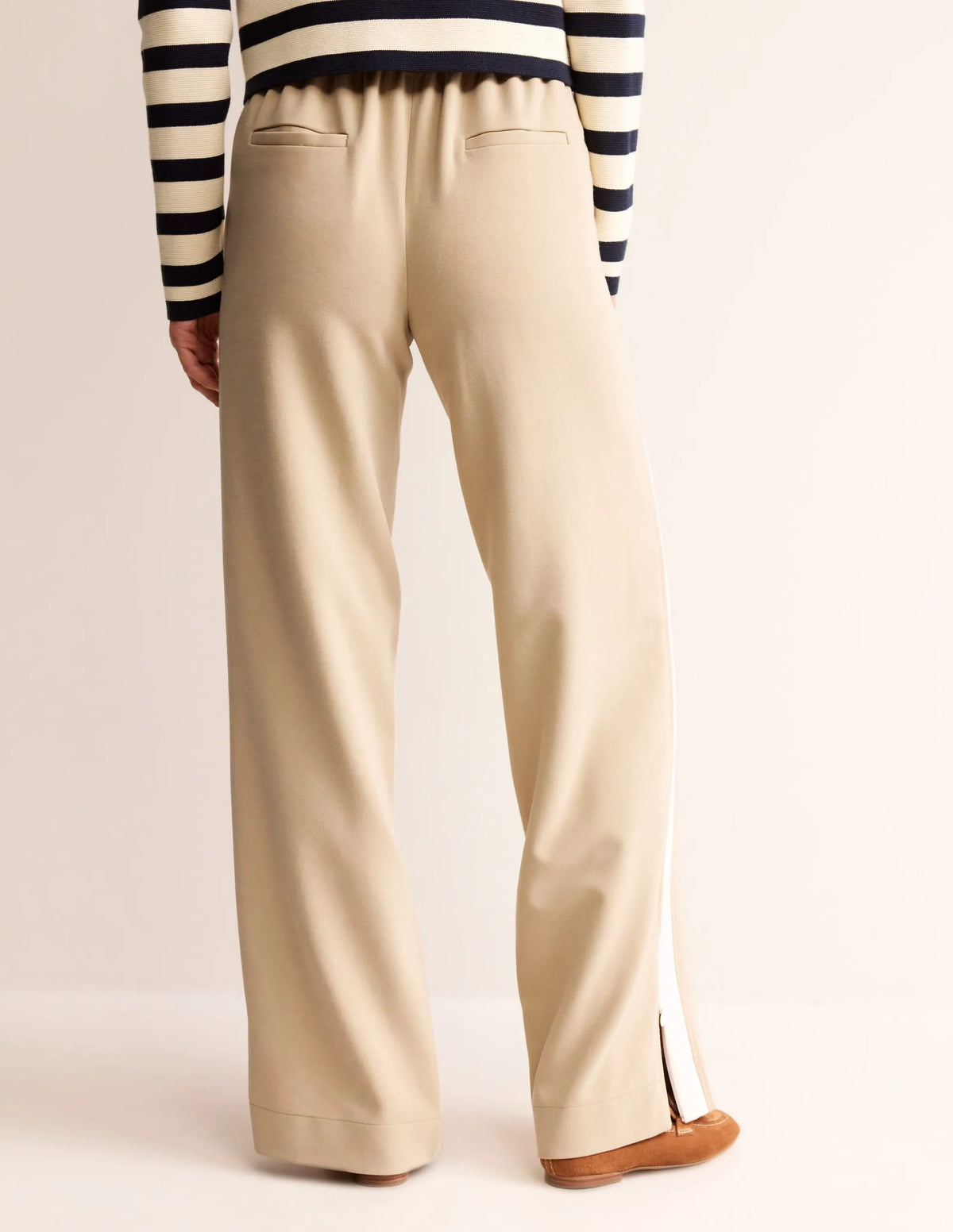 Side Stripe Pull-on Pants-Neutral