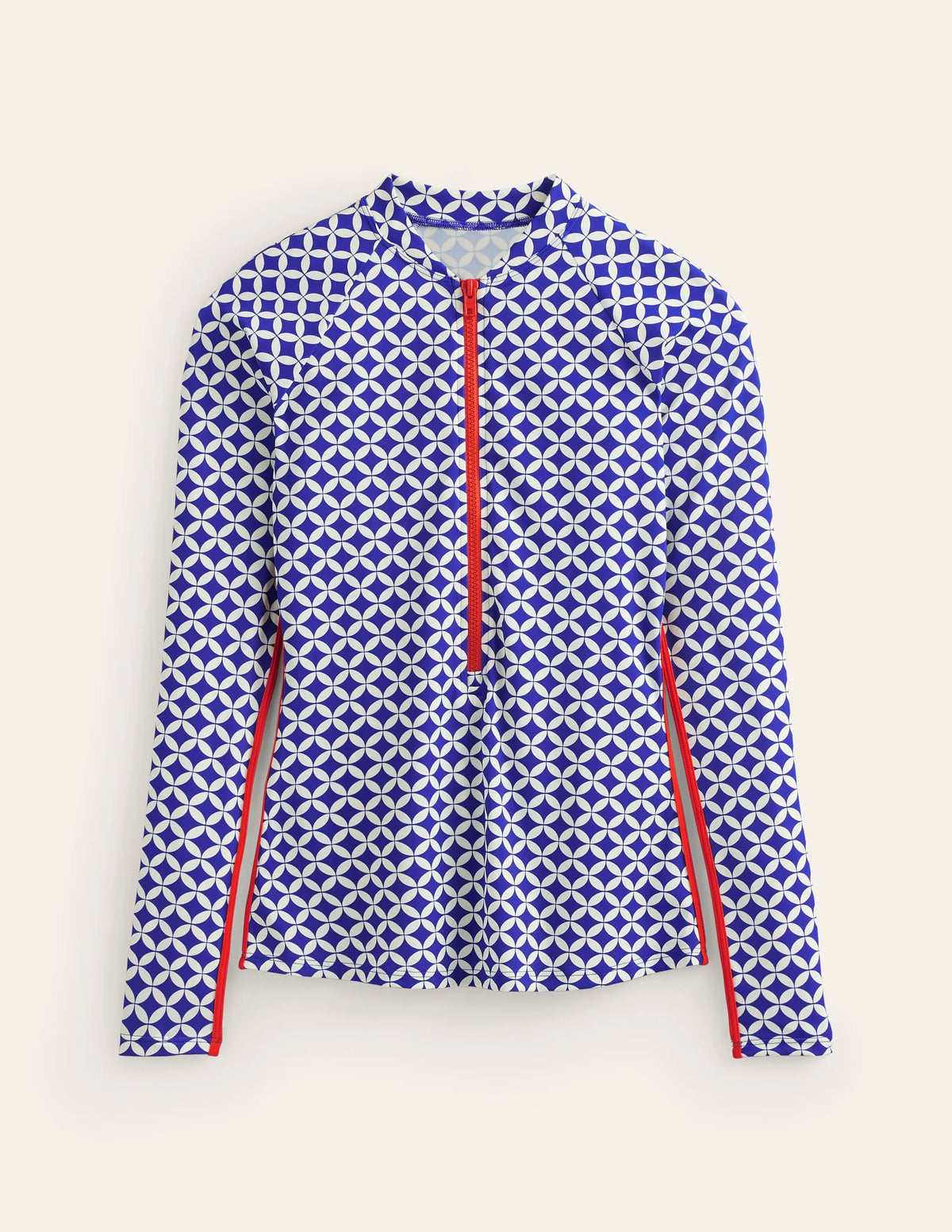 Piped Raglan Rash Guard-Surf The Web, Diamond Terrace