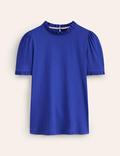 Supersoft Frill Detail T-shirt-Surf the Web