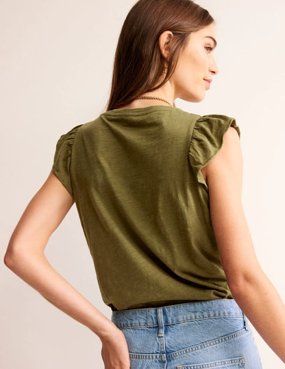 Cotton Flutter Top-Mayfly