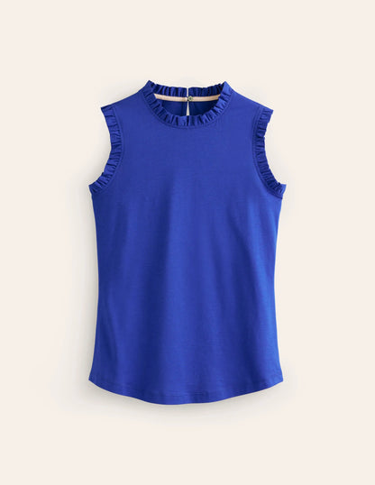 Supersoft Frill Detail Tank-Surf The Web