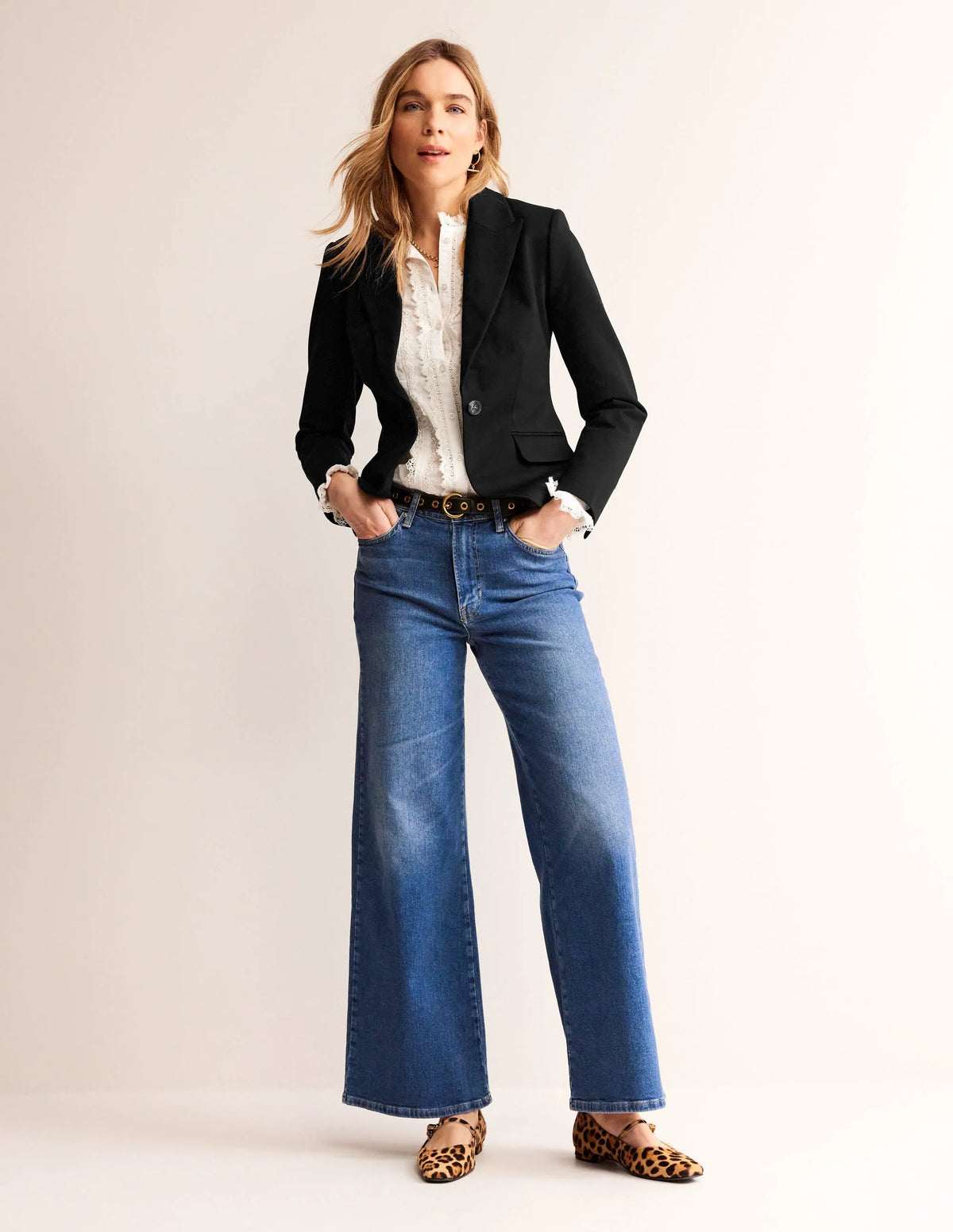 Canonbury Ponte Blazer-Black