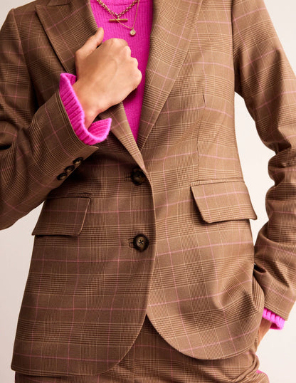 Marylebone Check Blazer-Check