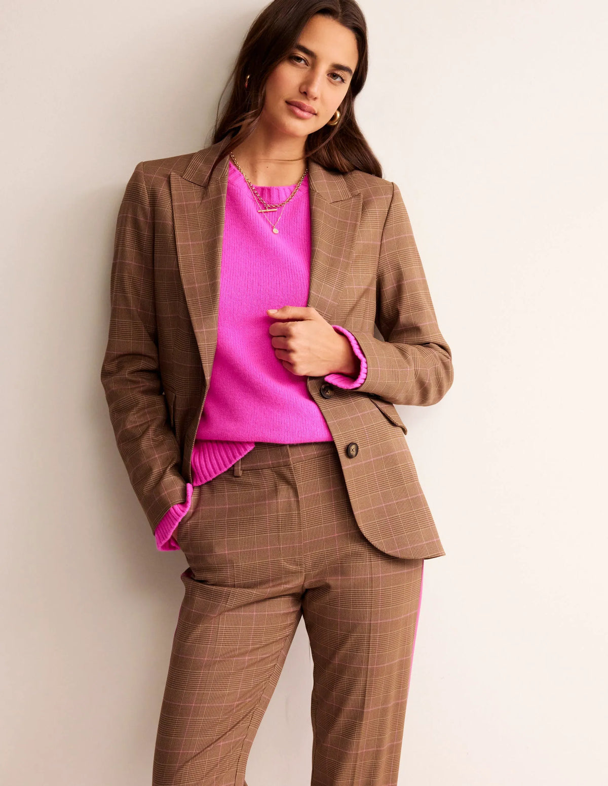 Marylebone Check Blazer-Check