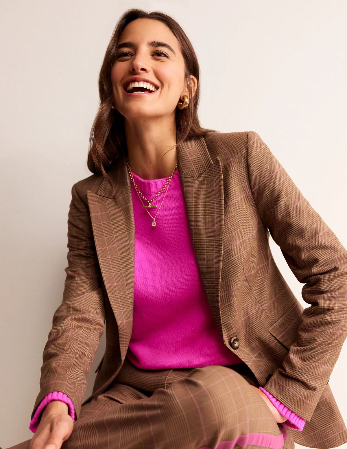 Marylebone Check Blazer-Check