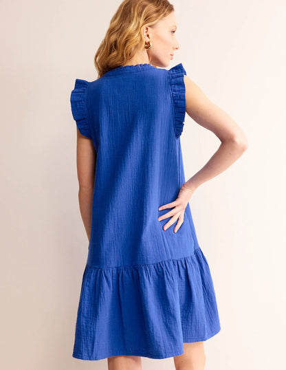 Daisy Double Cloth Short Dress-Surf The Web