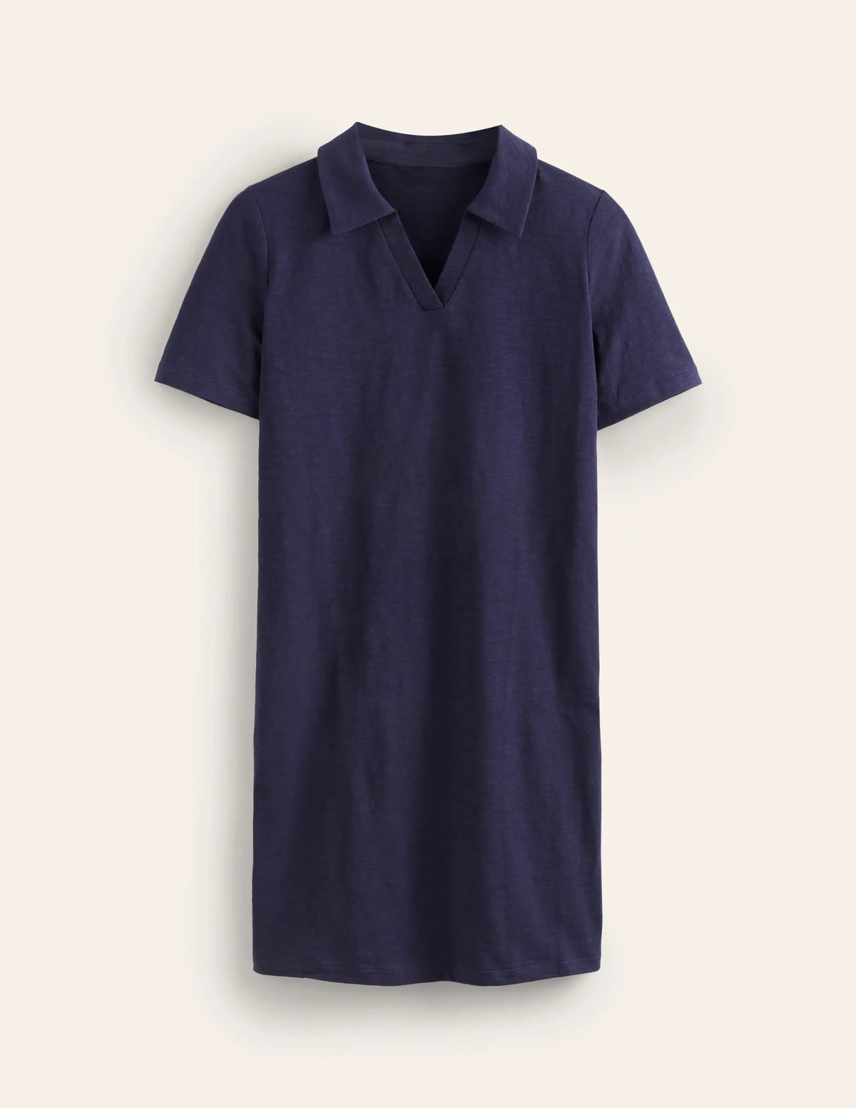 Ingrid Polo Cotton Dress-Navy