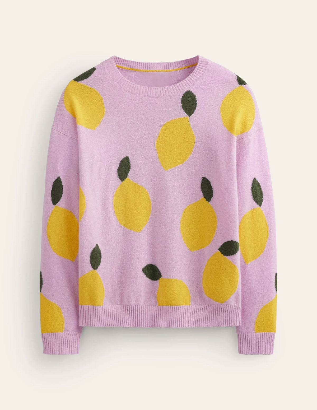 Lydia Cashmere Jumper-Soft Lavender, Lemons