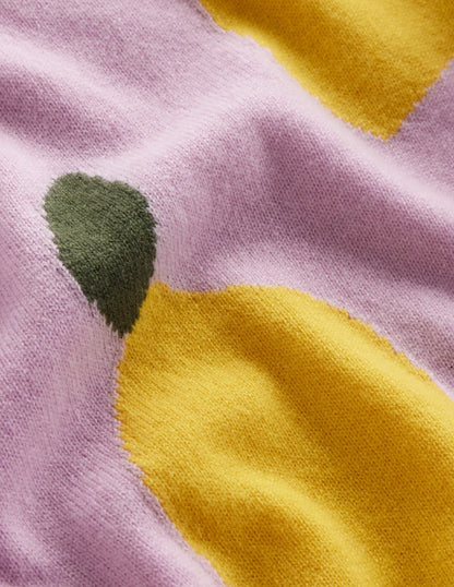 Lydia Cashmere Jumper-Soft Lavender, Lemons