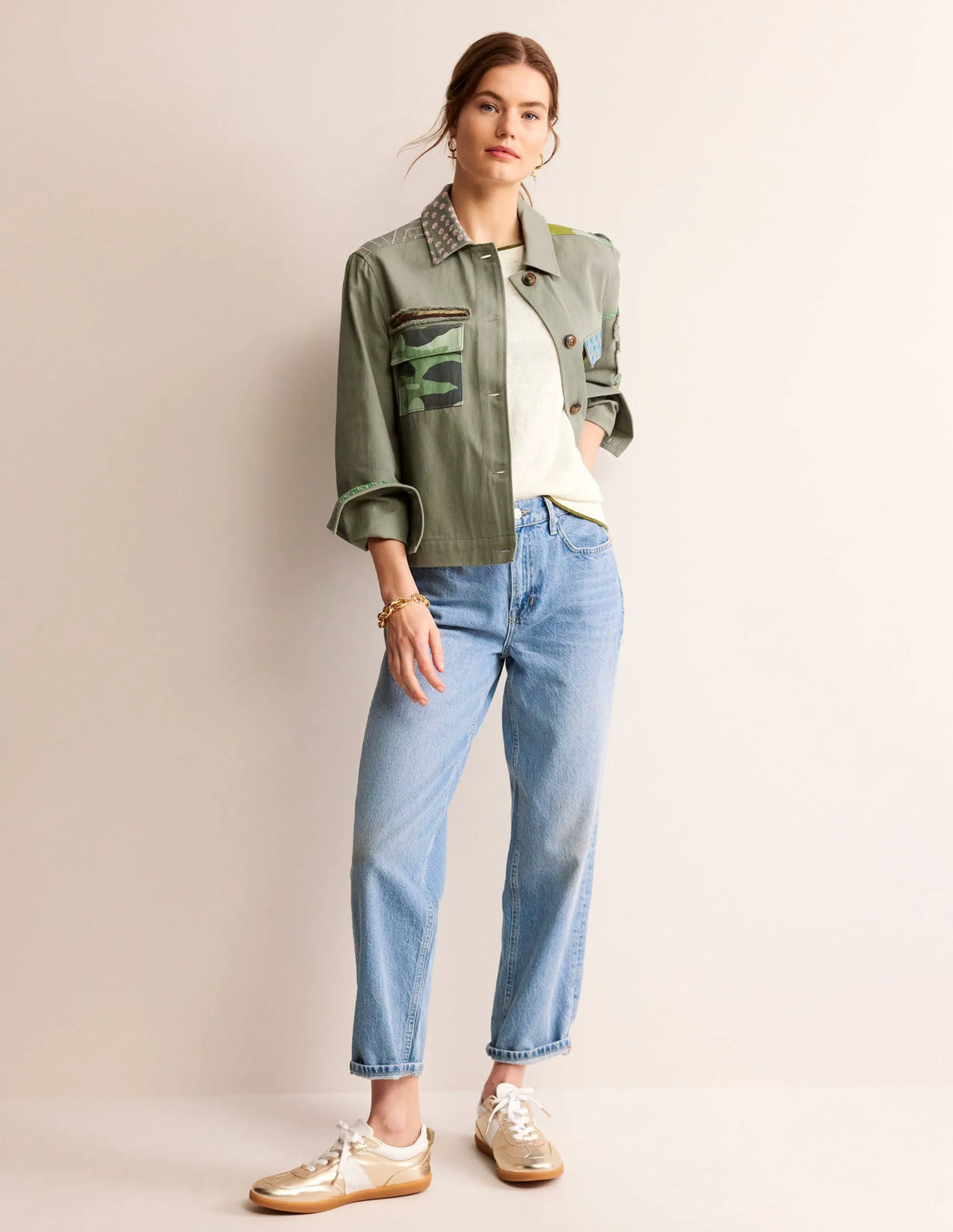 Maggie Linen Vest-Warm Ivory