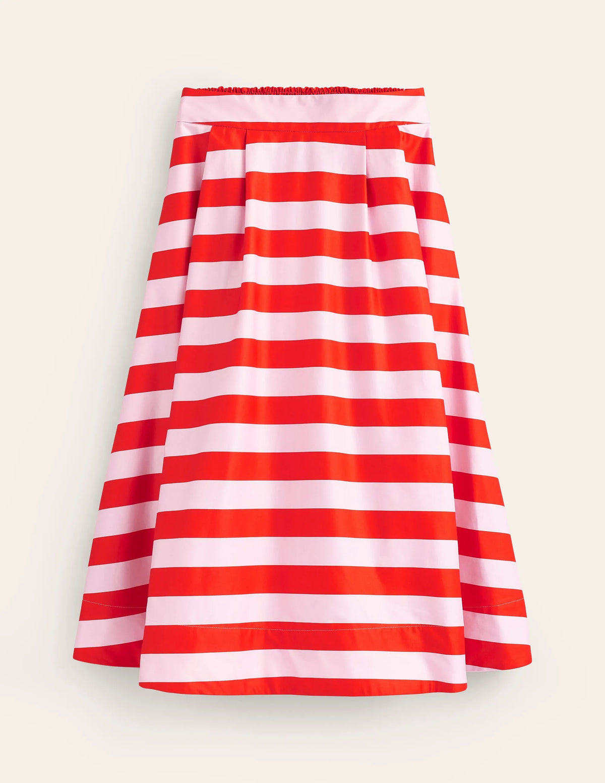 Isabella Cotton Sateen Skirt-Fiesta and Orchid Pink Stripe