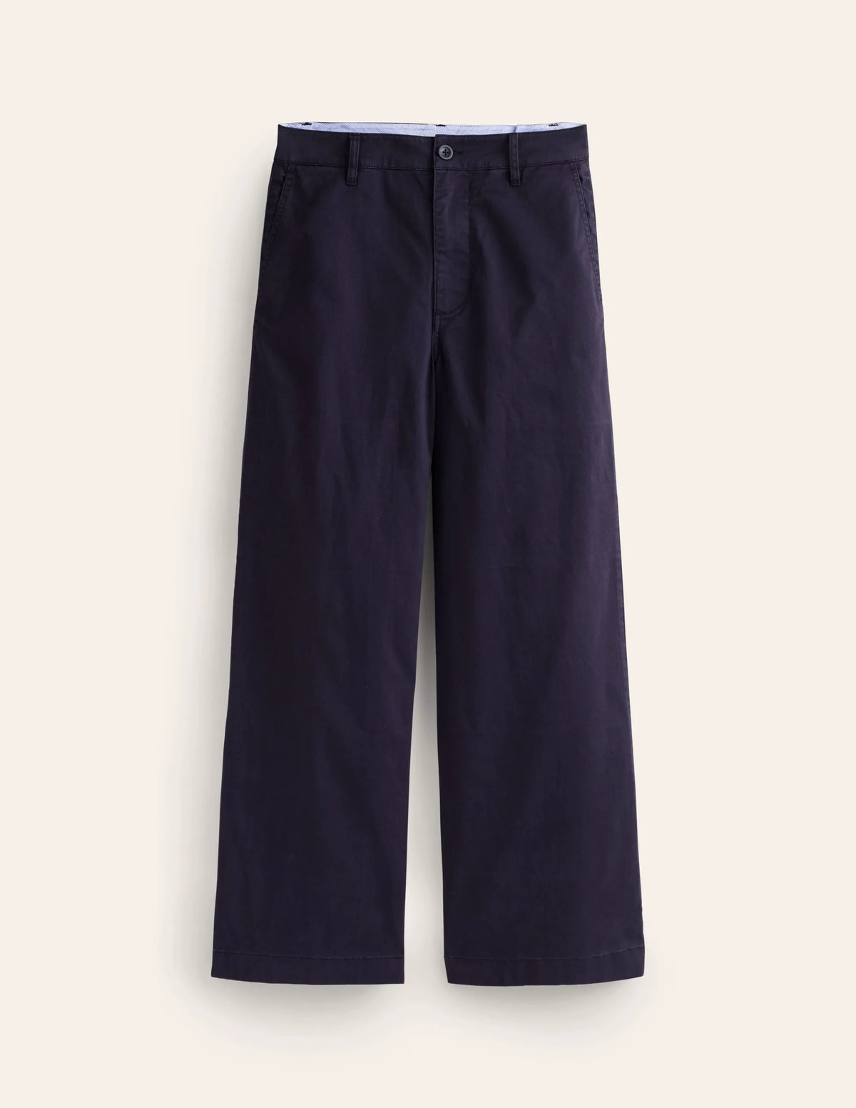 Barnsbury Crop Chino Pants-Navy