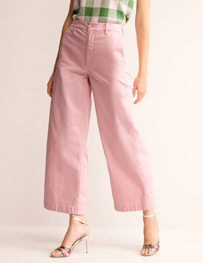 Barnsbury Crop Chino Pants-Blush