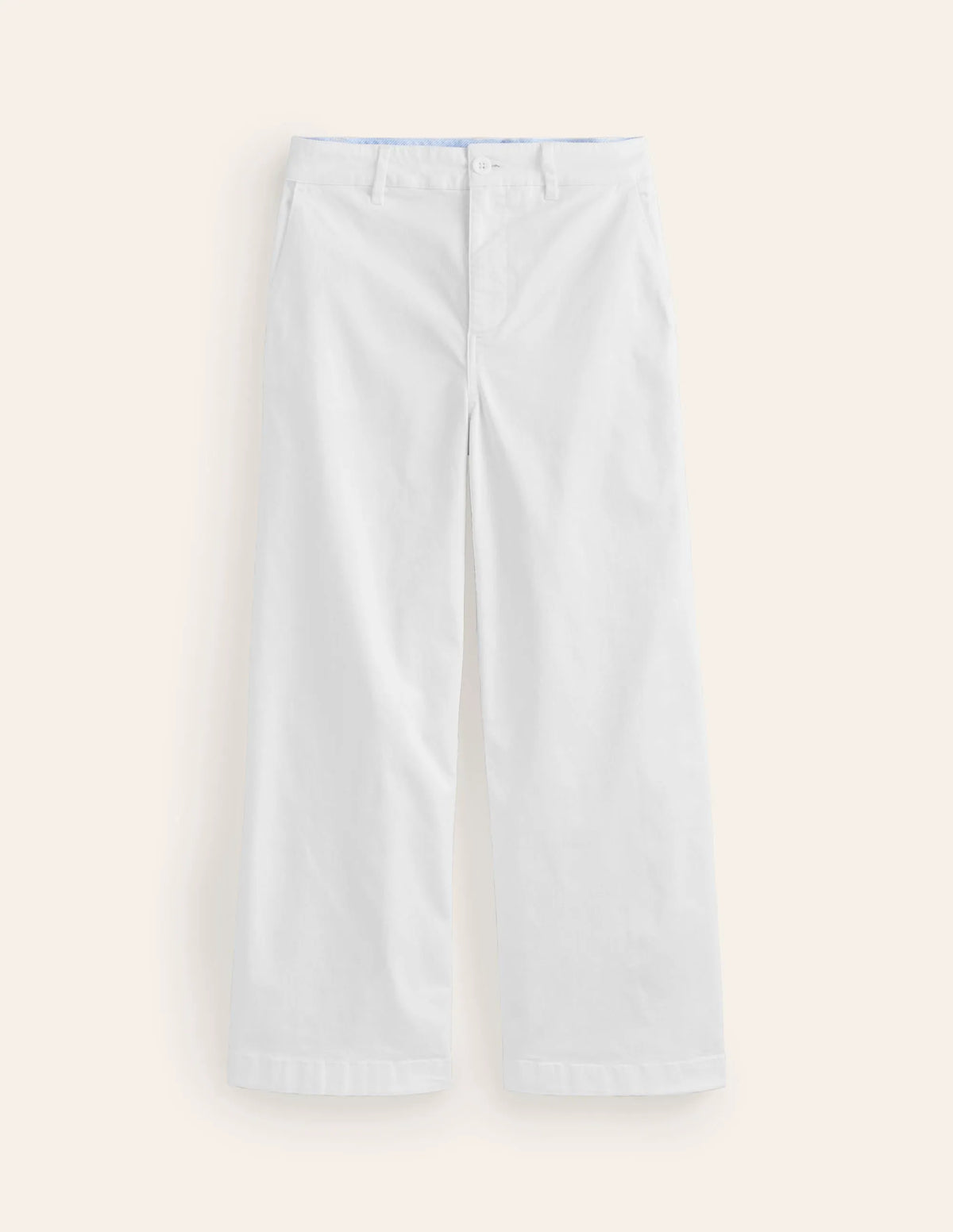 Barnsbury Crop Chino Pants-White