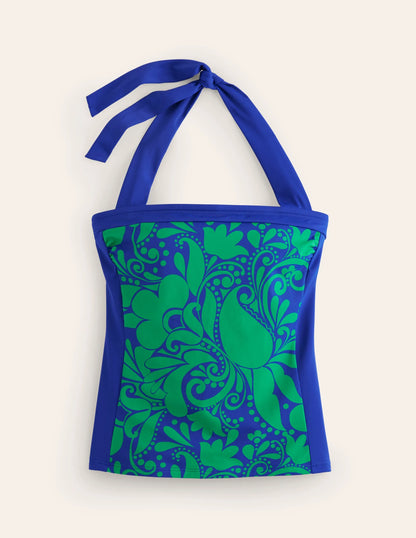 Santorini Tankini Top-Surf The Web, Ripple Swirl