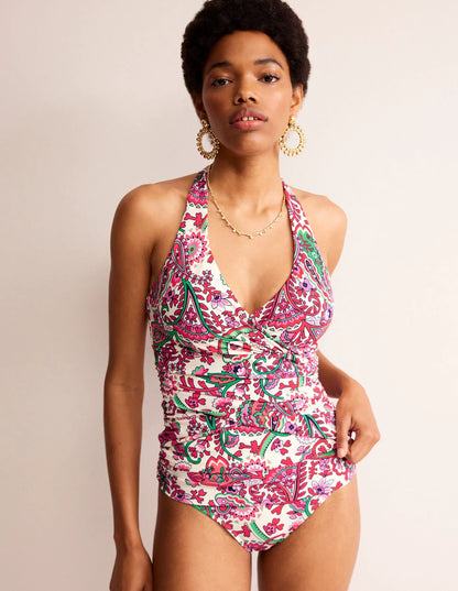 Levanzo Halter Tankini Top-Multi, Fantastical