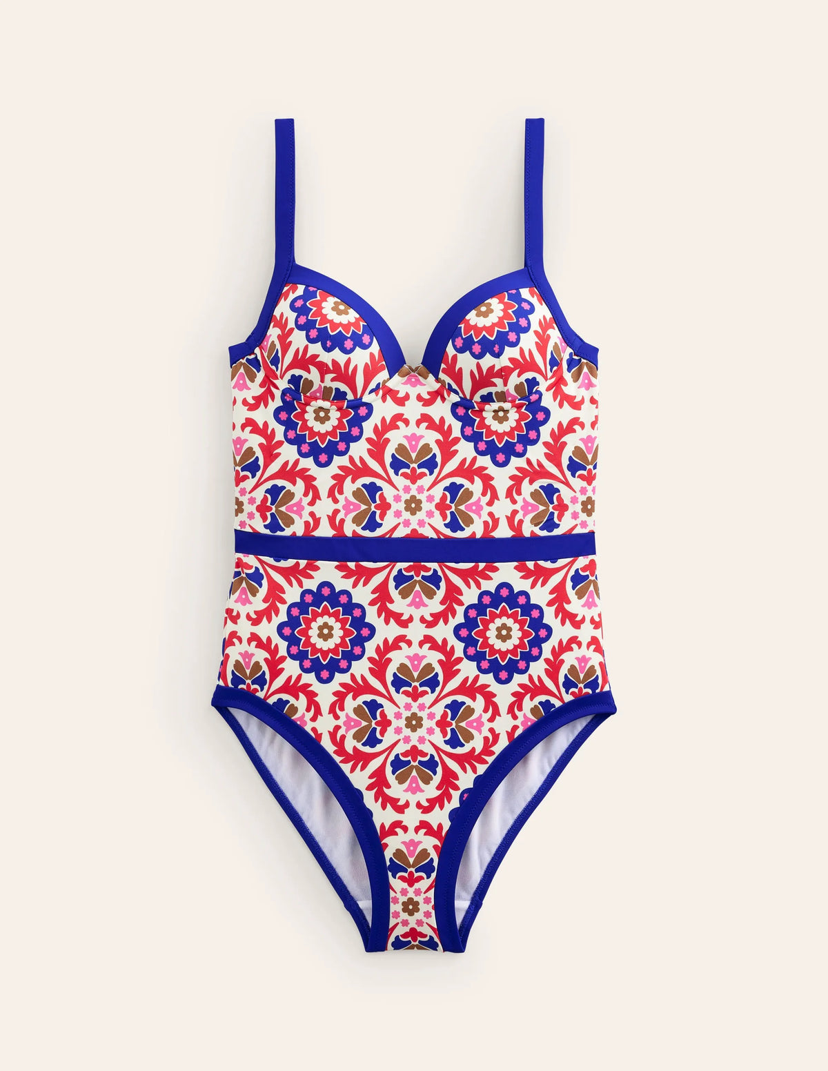 Colour Pop Cup Size Swimsuit-Rubicondo, Mosaic Bloom