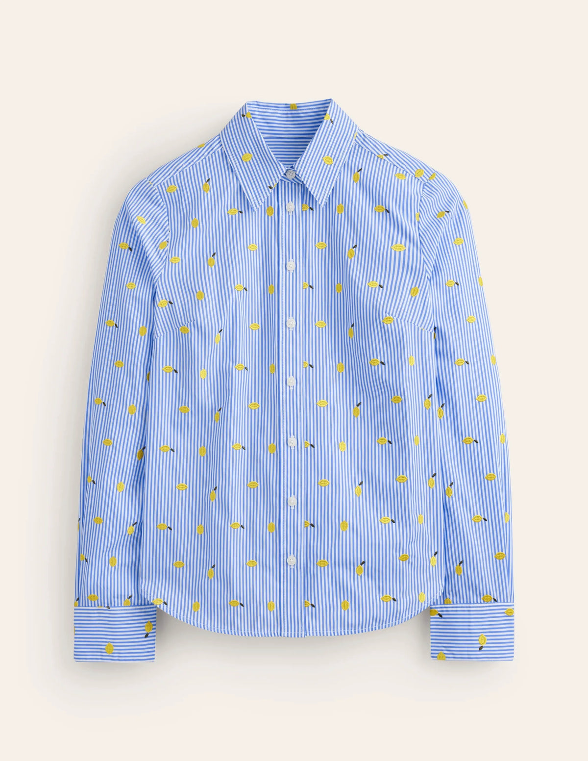 Sienna Embroidered Shirt-Passion Fruit, Lemons