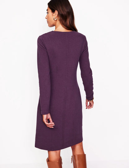 Ellen Ottoman Dress-Damson