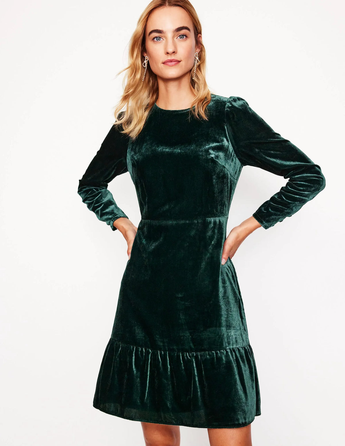 Velvet Short Dress-Glade