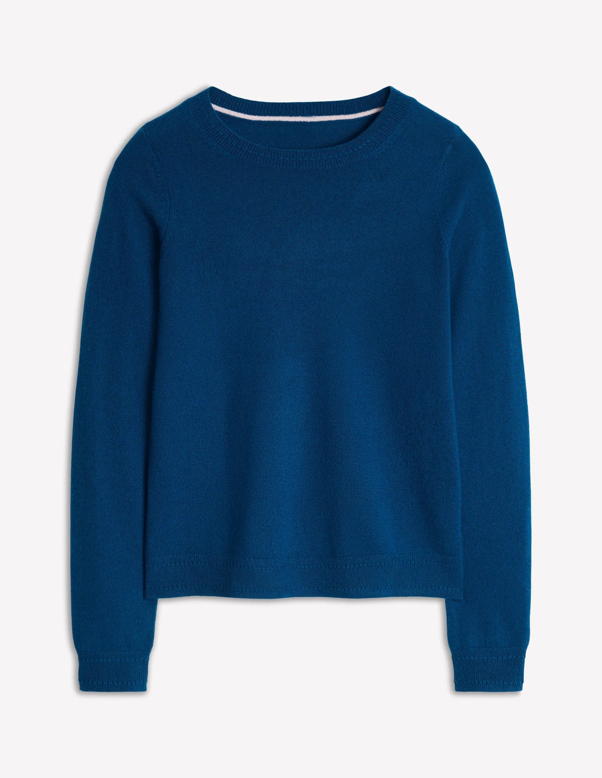 Eva Cashmere Crew Neck Jumper-Harbour Blue