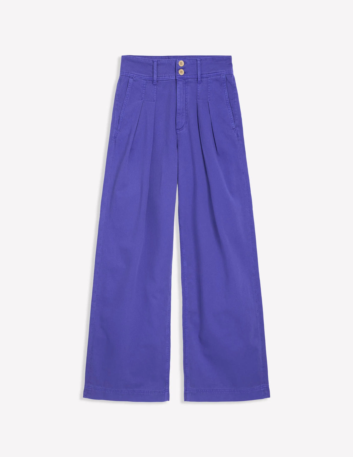 Brompton Wide Leg Trousers-Bright Blue