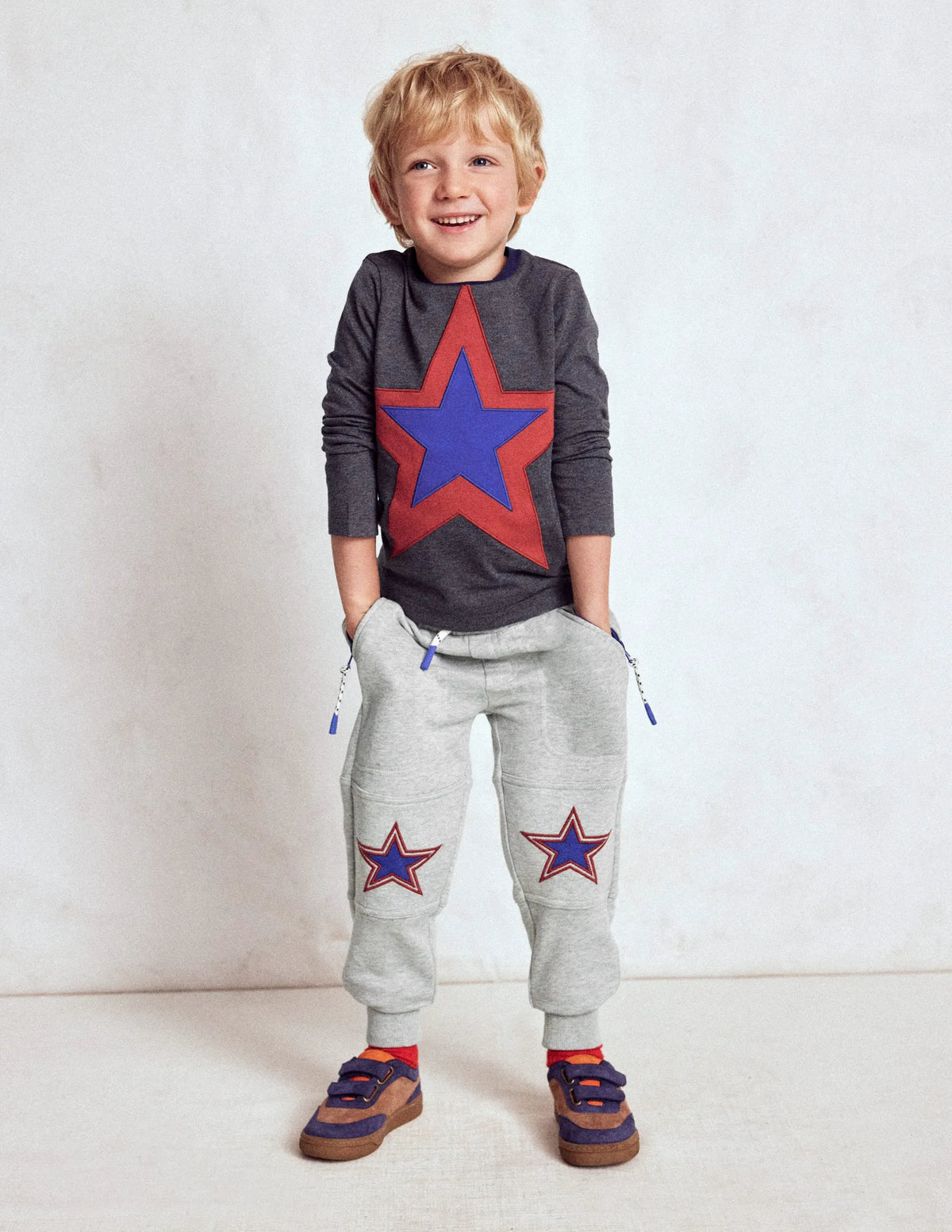 Warrior Knee Joggers-Grey Star Knee