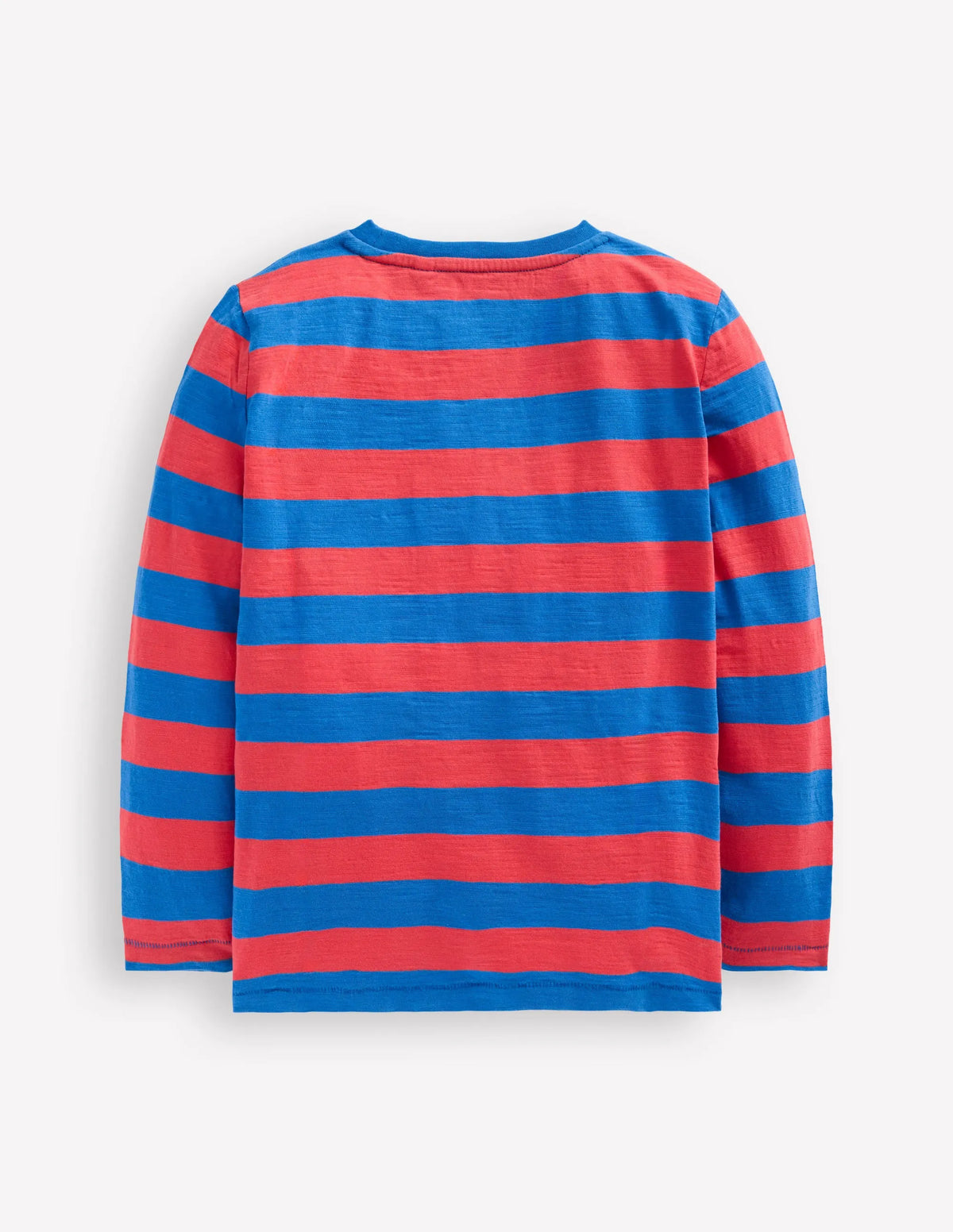 Everyday Long Sleeve T-Shirt-Kingfisher Blue/ Jam Red