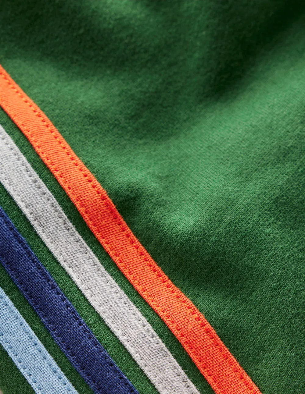 Rainbow Stripe Sweatpants-Pine Green
