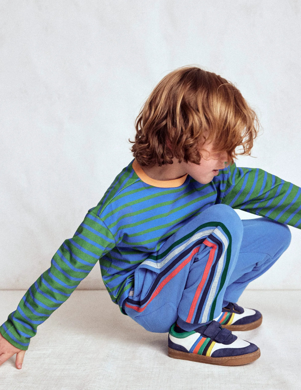 Rainbow Stripe Sweatpants-Blue River