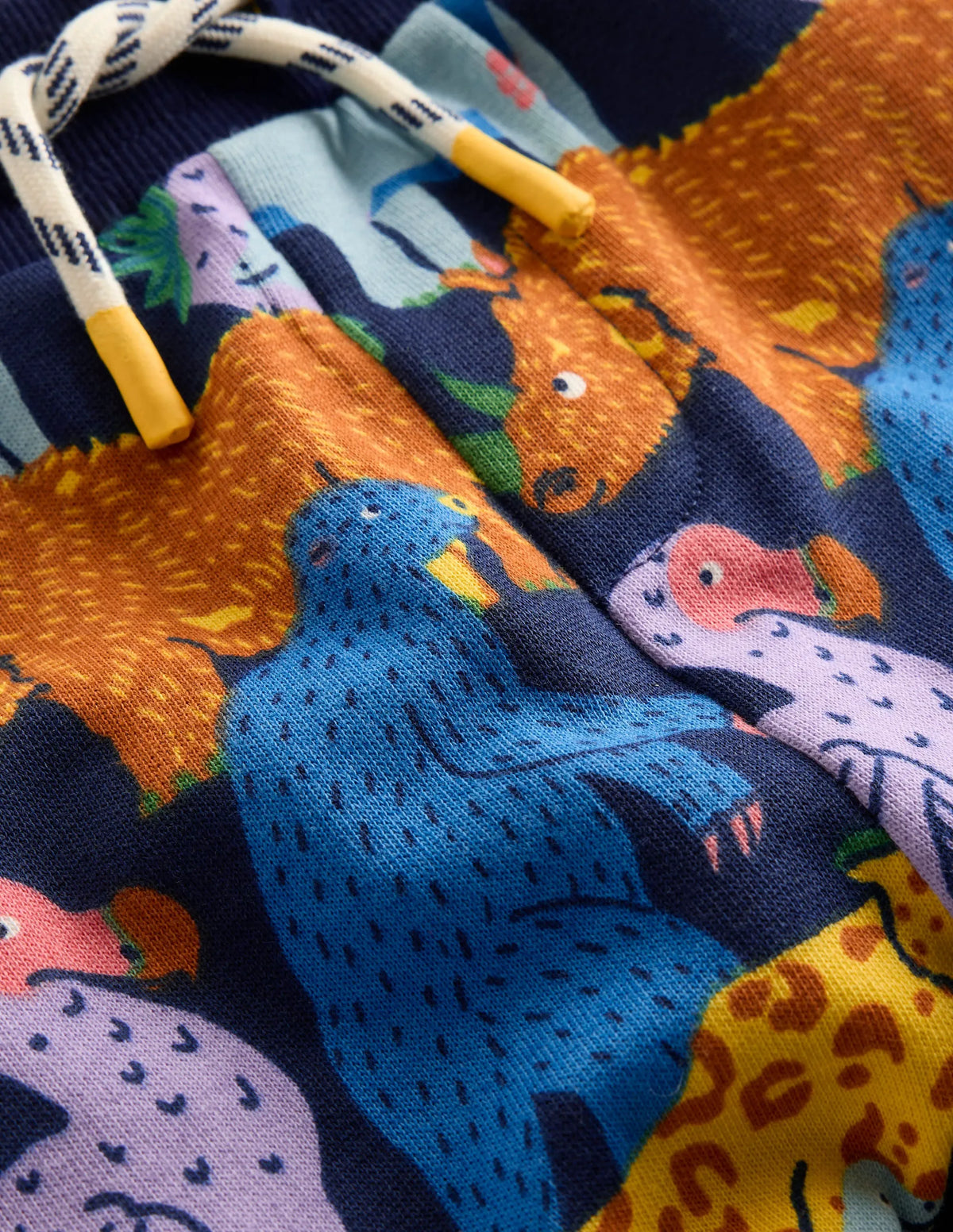 Printed Comfy Sweatpants-Prehistoric Animals