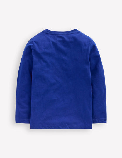 Longsleeve Superstitch T-shirt-Sapphire Blue Mammoth