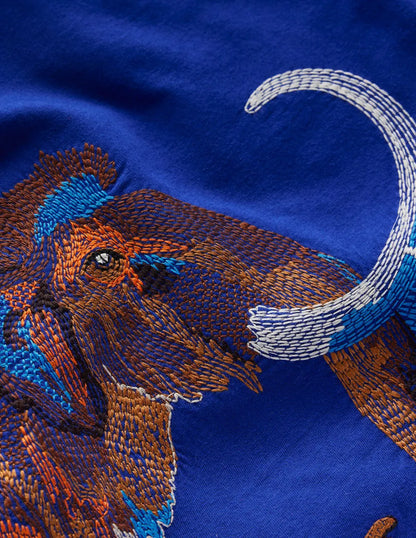 Longsleeve Superstitch T-shirt-Sapphire Blue Mammoth