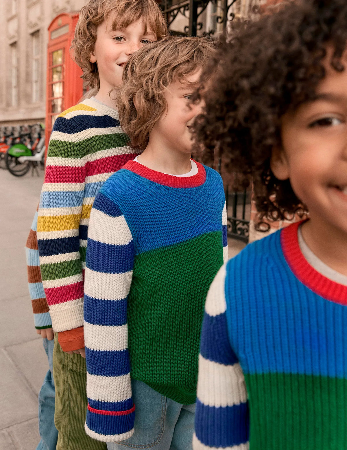 Everyday Cotton Sweater-Kingfisher Blue/Rich Emerald