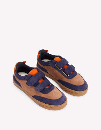 Colourblock Sneakers-Toffee Brown Fox