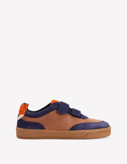 Colourblock Sneakers-Toffee Brown Fox