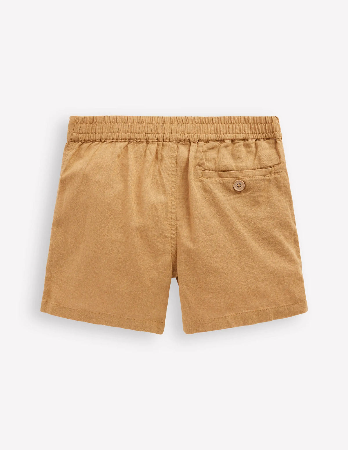 Cotton Linen Shorts-Hazelnut Brown